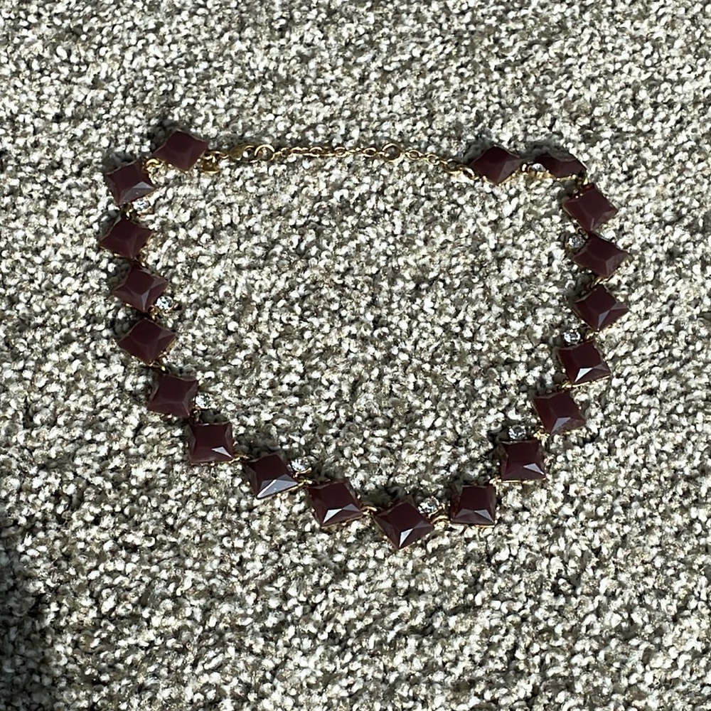 Jcrew deep purple necklace